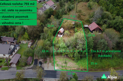 Building plot with Cottage, Horná Mariková