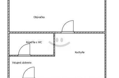 Na predaj 1 izbový byt v tichej lokalite v Komárne